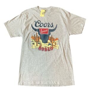 NEW Vintage-Retro Style COORS‎ Banquet Rodeo Men Size Medium 90s Cowboy T-Shirt